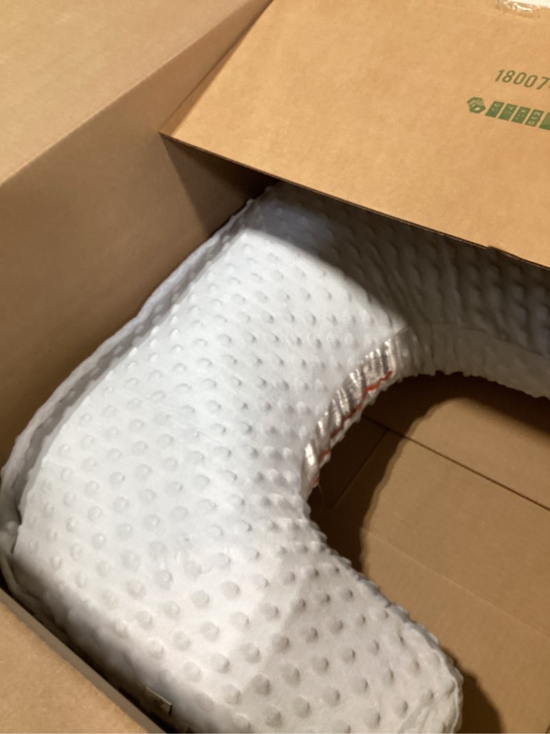 Condition photo showing As Is for nursing pillow and positioner with cover for breastfeeding and bottle feeding, propping baby, tummy time, baby sitting support, awake-time support (blue, 22" x 17.7" x 5.9") blue 22" x 17.7" x 5.9"