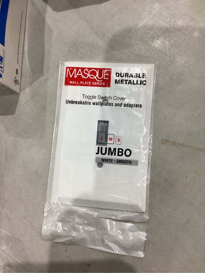 Condition photo showing New/Like New for Similar))))ENERLITES Toggle Light Switch Wall Plate, Jumbo Switch Cover, Oversized 1-Gang 5.5\" x 3.5\", Unbreakable Polycarbonate Thermoplastic, 8811O-W, White