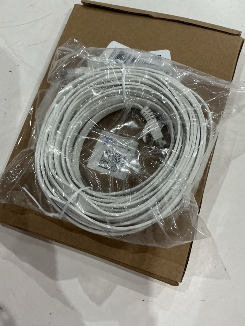 Condition photo showing Good Condition for jadaol cat 6 ethernet cable 25 ft, 10gbps support cat8 cat7 network, flat rj45 lan patch cable, high-speed wired internet cable for router, modem, switch, gaming consoles, pc, streaming devices, white 25ft flat white