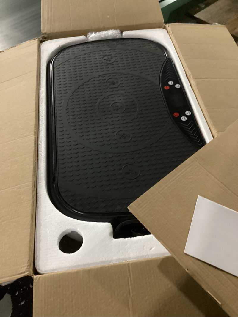 Condition photo showing New/Like New for MERACH Vibration Plate Exercise Machine, Vibration Plate for Lymphatic Drainage Weight Loss, Vibrating Plate Exercise Machine with Bluetooth and LED Display, Workout Equipment for Women Men Home Black