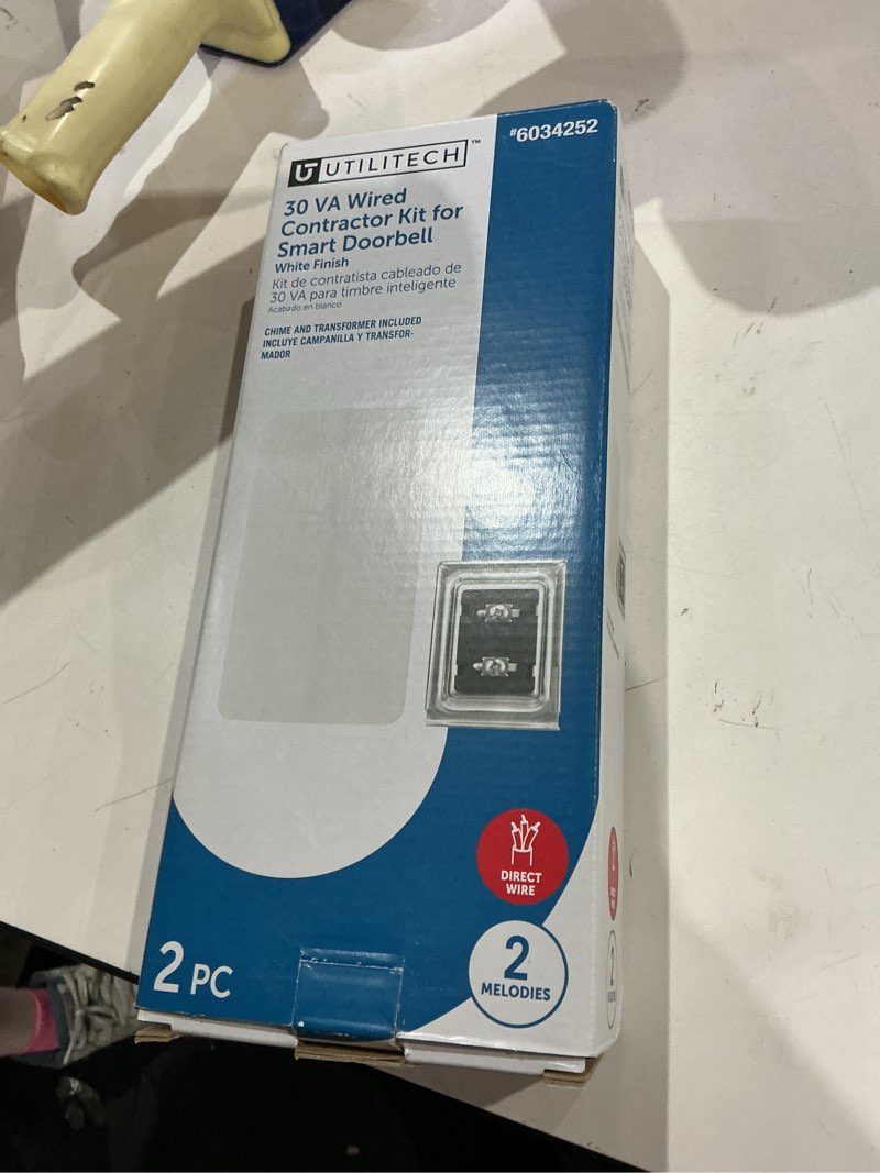 utilitech white wired doorbell doorbell kit