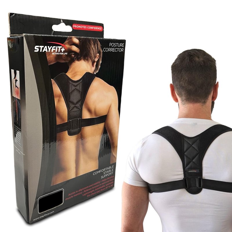 Posture Corrector for Upper Back Brace - Adjustable Back Straightener - Neck & Back Pain