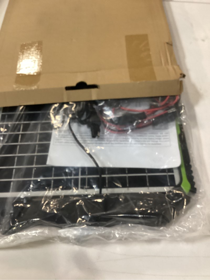 Condition photo showing Good Condition for Sun Energise 20W 12V Solar Powered Battery Charger & Maintainer, Built-in Smart MPPT Charge Controller, Waterproof 20 Watt 12 Volt Solar Panel Trickle Charging Kits for Car Auto Boat RV Marine Trailer SE-US-20W PRO