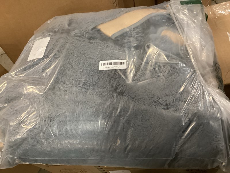 Condition photo showing As Is for MOONLIGHT20015 Rug 6x9 Feet Area Rugs for Living Room Bedroom Grey, Non Slip Indoor Floor Carpet, Fu