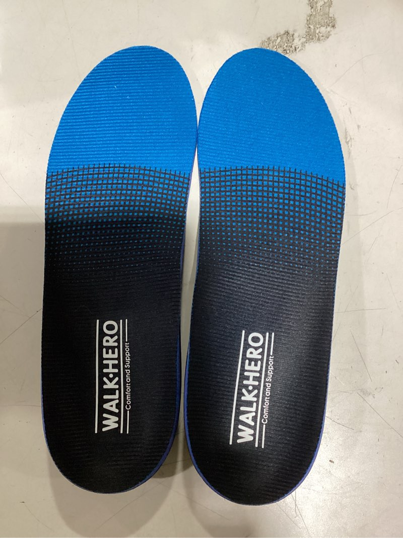 Condition photo showing New/Like New for Inserts Relieve Plantar Fasciitis - Flat Feet Insoles Arch Supports, Orthotic Insoles for Foot Pain Arch Pain Reduce Muscle Fatigue Absorb Shock (Mens 6-6 1/2 | Womens 8-8 1/2) Blue Mens 6 - 6 1/2 | Womens 8 - 8 1/2