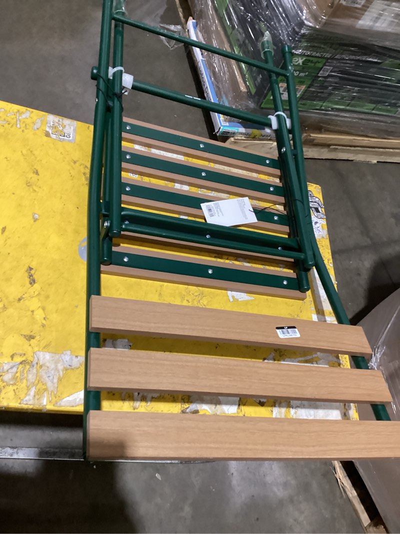 Condition photo showing Good Condition for faux wood casual traditional outdoor patio chair green - room essentials™