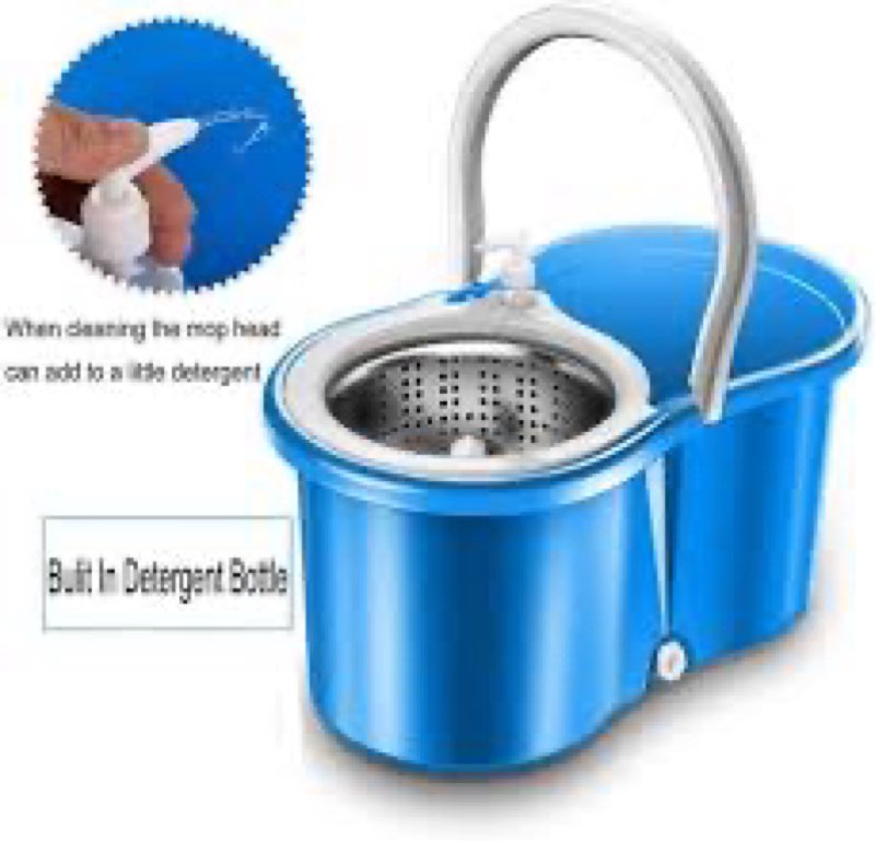 ( similar). simpli-magic 79349 spin mop cleaning system with 3 microfiber mop heads, red/gray,red/black