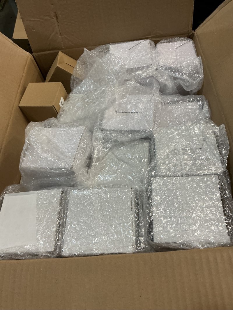 Condition photo showing Good Condition for Mumufy 20 Pcs Glass Crystal Taper Candle Holders Clear Glass Candlestick Holder Fit 0.8 Inch Candles Crystal Decorative Candle Stand Centerpiece Table Wedding Dining Party(Clear)