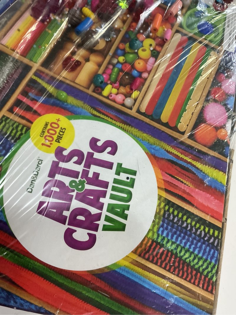 Condition photo showing As Is for dan&darci arts and crafts vault - craft supplies kit in a box - gift for kids ages 4 5 6 7 8 9 10 11 & 12 year old girls & boys - crafting set kits - gift ideas for kid art activity gifts