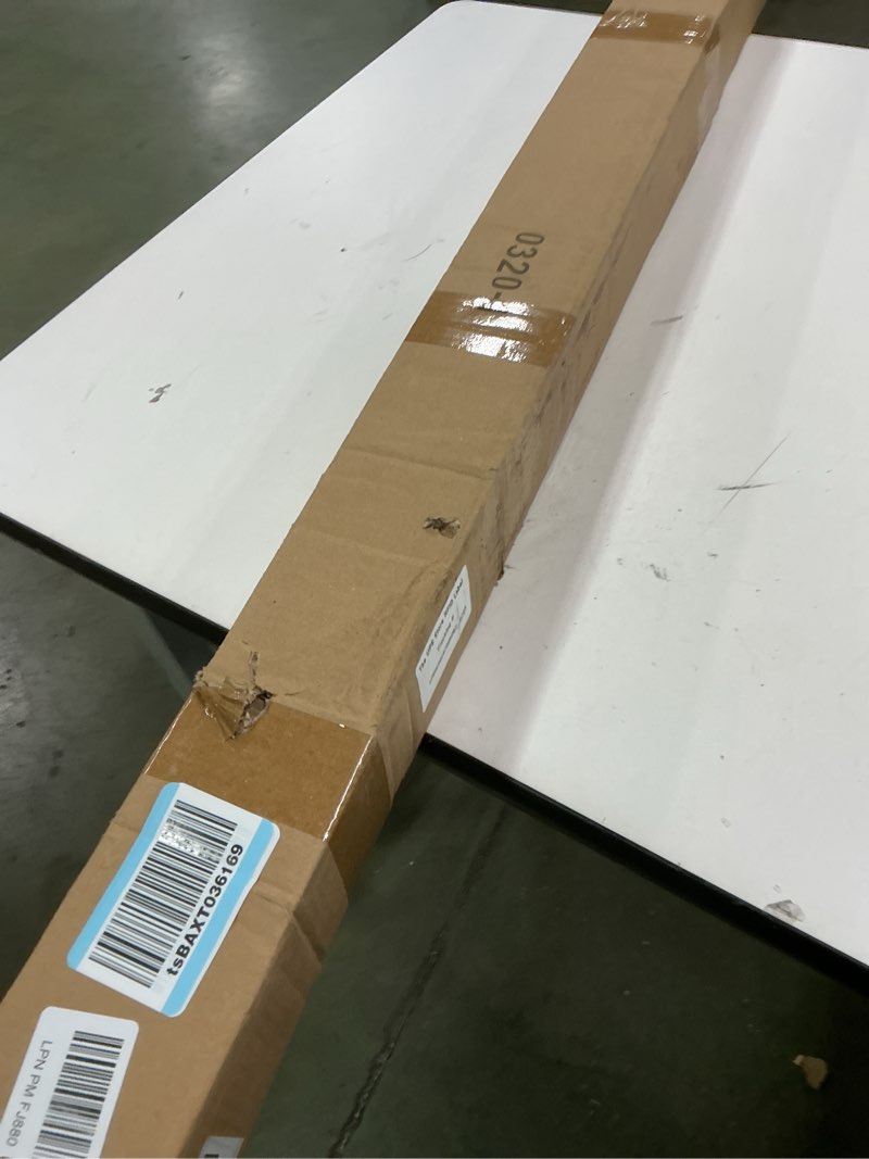 Condition photo showing New/Like New for BAOYOUNI Expandable Shower Curtain Rod Straight Clothes Drying Rod Rail Adjustable Heavy Duty Closet Hanging Bar for Bathroom Wardrobe Kitchen Balcony (Ivory, 90-125 Inches) 90 - 125 Inches Ivory