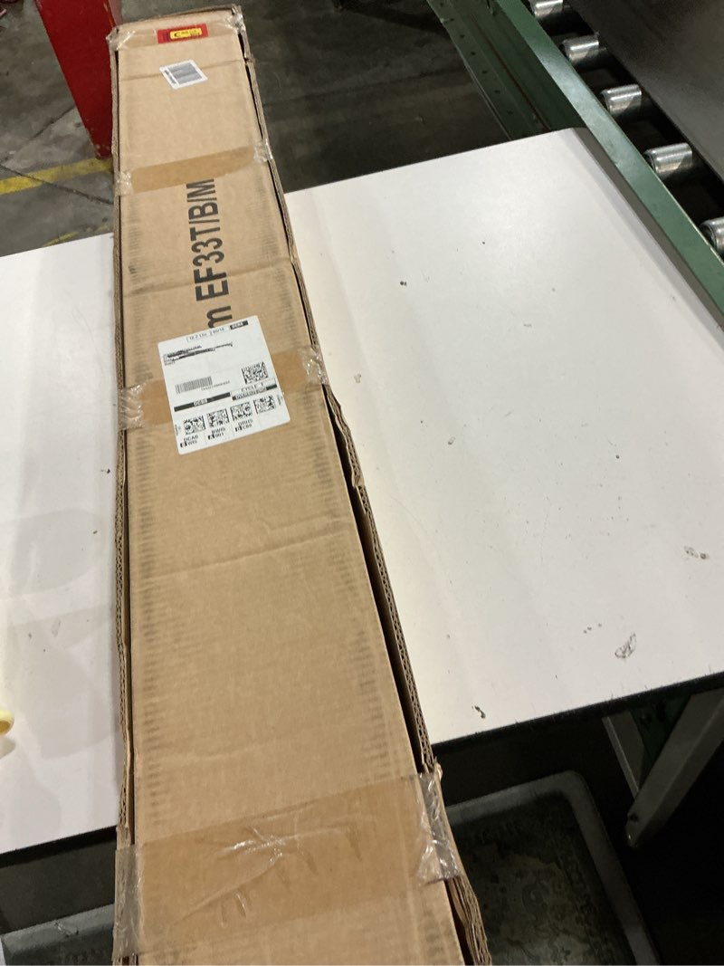 Condition photo showing New/Like New for trim kit for 36" 27" h electric fireplace insert, black trim for 36"w27"h