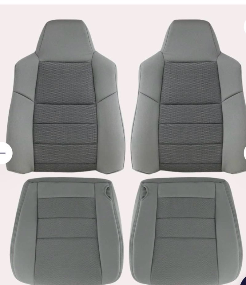 front seat covers replace for 2002-2010 ford f250 f350 f450 f550 40/20/40 split seat with molded hea