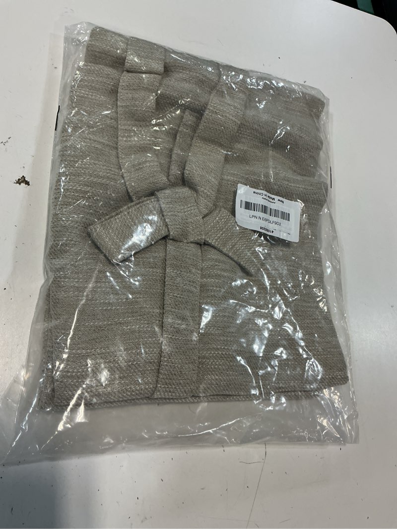 Condition photo showing New/Like New for lazblinds tie up curtains, linen privacy thermal insulated balloon roman shade bathroom window curtain, adjustable rod pocket drape for kitchen, living room, bedroom (25" w x 47" l, natural) light filtering-natural 25"w x 47"l