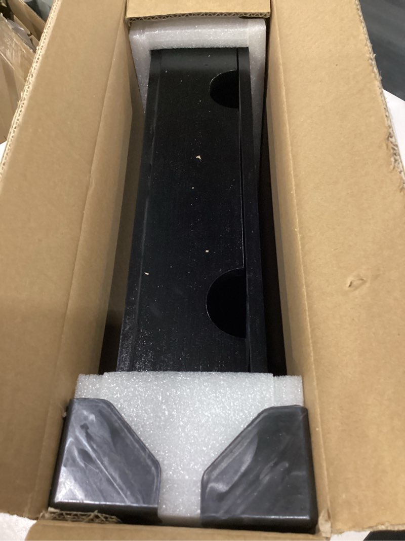 Condition photo showing New/Like New for coffee pod 15" x 11" x 3" natural wood countertop organizer drawer, counter top espresso tea bag station storage holder box, black