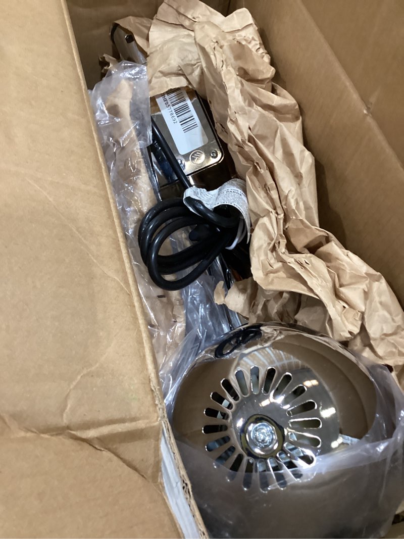 Condition photo showing Good Condition for holmes 16 inch chrome digital metal stand fan 3 speeds 75 degree oscillation 20 degree head tilt adjustable height quiet operation remote control for home office bedroom living room