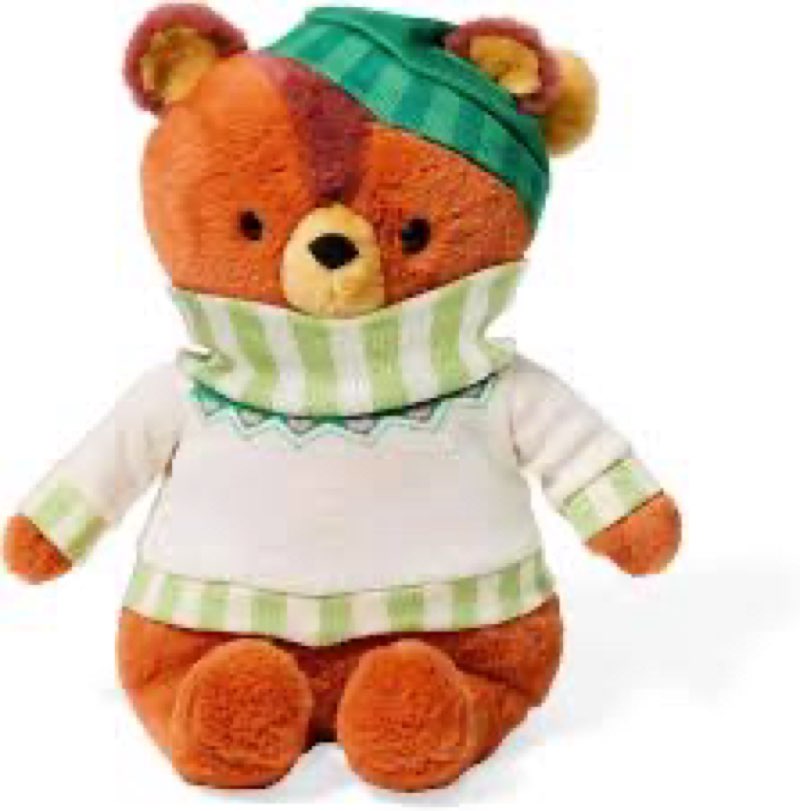 Wild Republic Holiday Bear Plush 