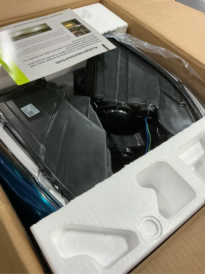 Condition photo showing Good Condition for headlights for 2009-2018 dodge ram 1500, for 2010-2018 dodge ram 2500 3500 with high/low beam bulbs, driver & passenger side(only fit quad-hole single headlight) chrome housing - with h/l beam bulbs oe replacement
