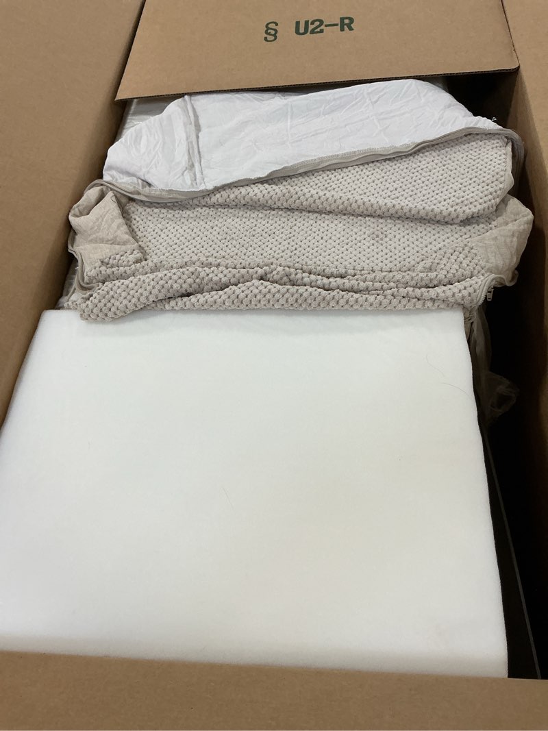 Condition photo showing As Is for EHEYCIGA Dog Stairs for High Bed 25" H, 5-Step Extra Wide Dog Steps for Bed, Pet Steps for Small Dogs and Cats, Non-Slip Balanced Pet Ramp Indoor, Beige Beige 5 Extra Wide 17.7" x 35" x 25"