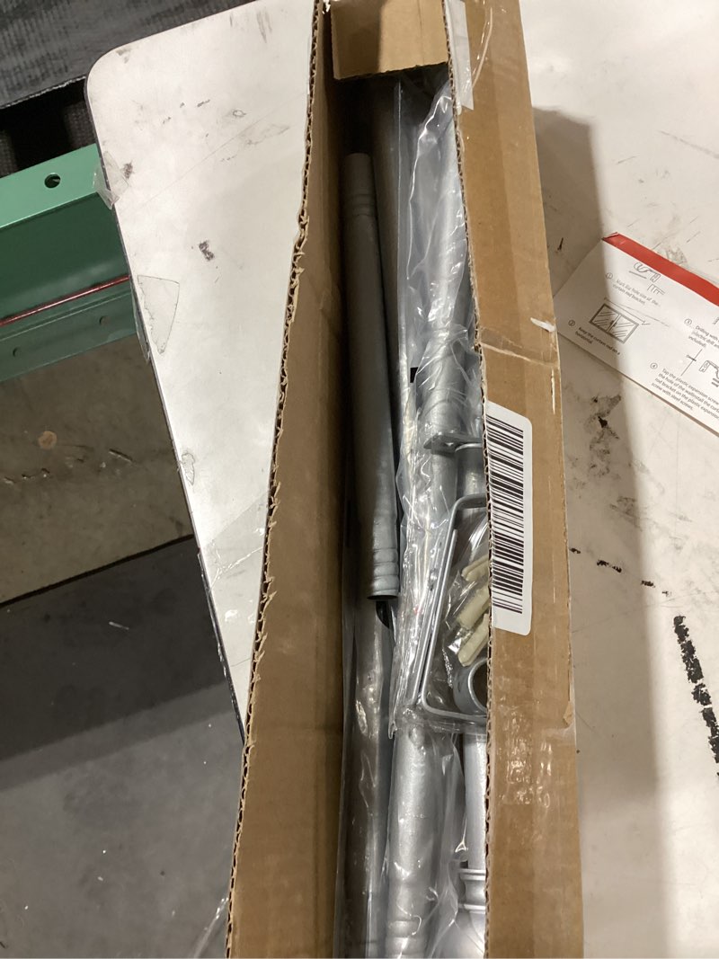 Condition photo showing As Is for similar product Curtain Rods for Windows 16 to 136 Inches, Curtain Rod Max Adjustable Length of 144 IN, 6/8\" Diameter Drapery Rods Round Finials, Satin Silver, Pack of 1 136\" - 6/8'' rod - 1 Pack Satin Silver