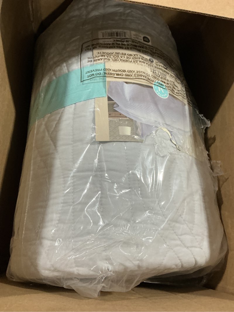 martha stewart - twin size quilt set, soft & breathable cotton percale quilted bedding with matching