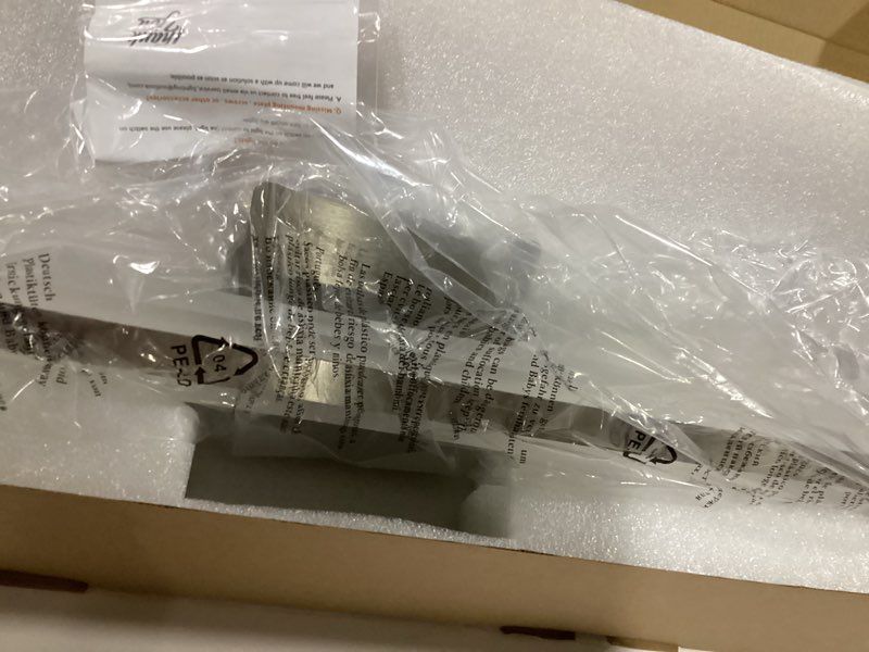 Condition photo showing Good Condition for JUSHENG Brushed Nickel Vanity Lights for Bathroom, 5CCT Dimmable Vanity Light Bar, Modern LED Bathroom Lighting Fixtures Above Mirror 24'' Inch 20W Brushed Nickel-5CCT 24'' Inch