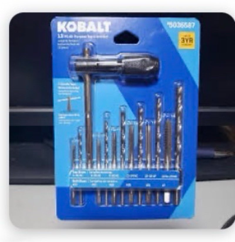 Kobalt 13pc all porpose tap drill set