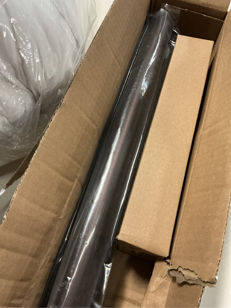 Condition photo showing New/Like New for bronze aluminium curtain rods for windows,1 inch adjustable curtain rod 48-84,heavy duty drapery rods with thicken bracket,decorative modern single rod with aluminium finials bronze 32"-84"