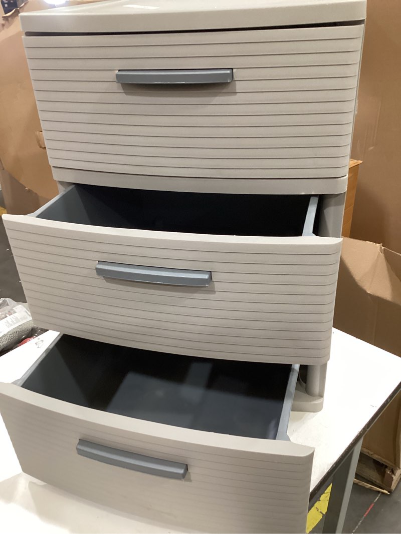 Condition photo showing Good Condition for 3 drawer storage cabinet gray - brightroom™
