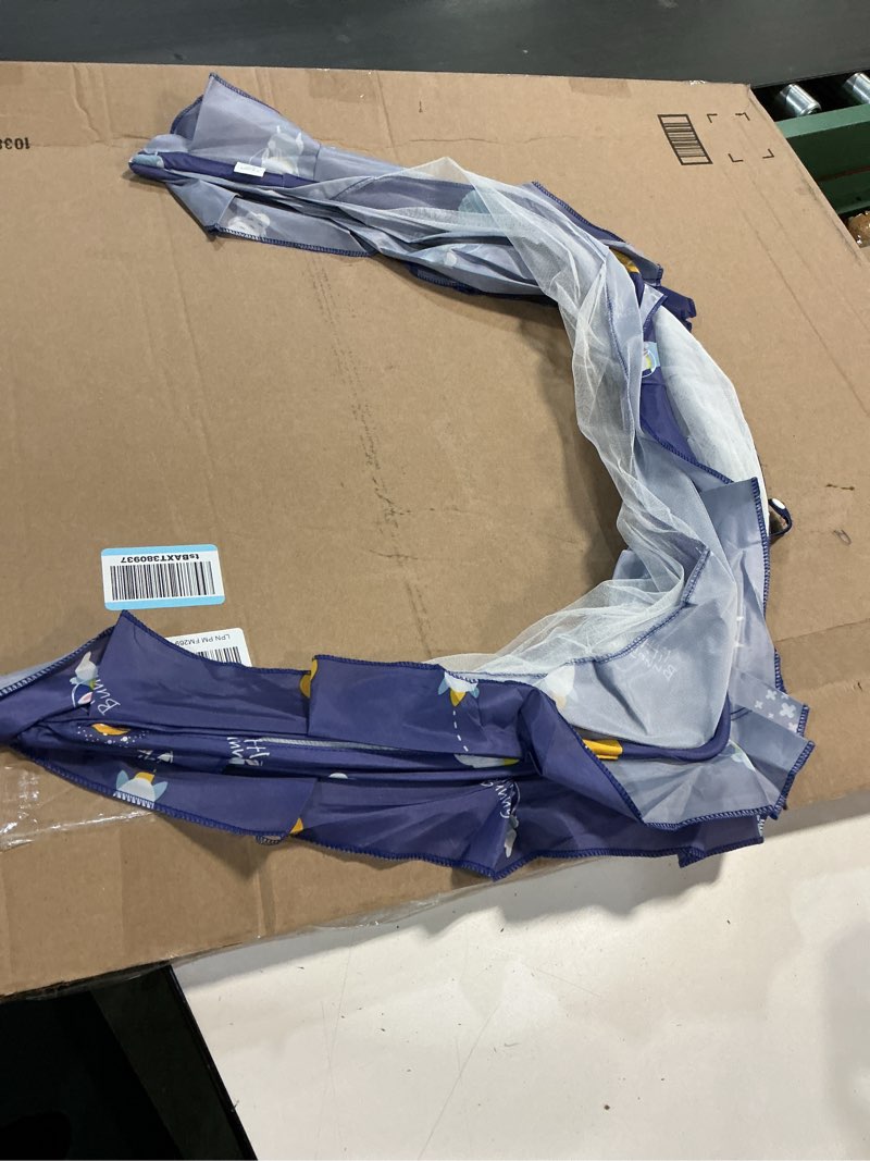 Condition photo showing Good Condition for Mosquito Nets for Baby Cribs, Portable Folding Mosquito Net for Stroller, 0-3 Years Kids Travel & Sleep Mosquito Mesh Cover?Baby Crib(Blue, 38”x22”x24”) Blue 38”x22”x24”