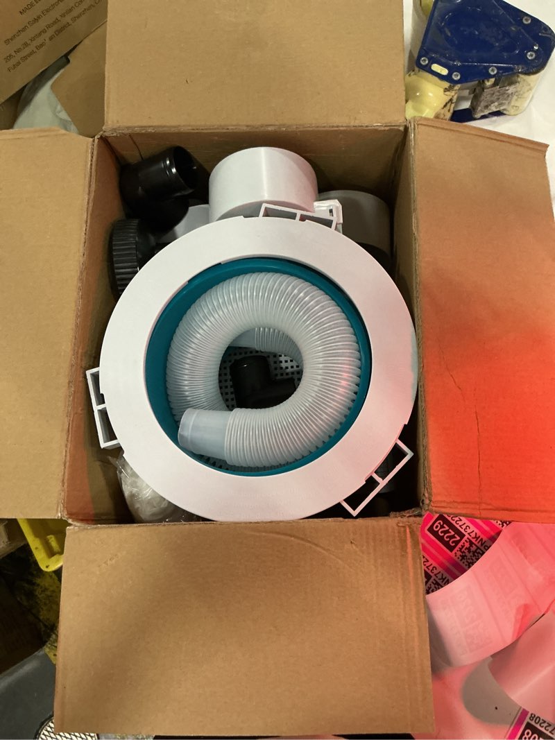 Condition photo showing Good Condition for above ground pool skimmer,no installation required, no adjustable bracket required,comes with 10 filter socks, special note: the pool pump flow rate must not exceed 1100 gph(turquoise)