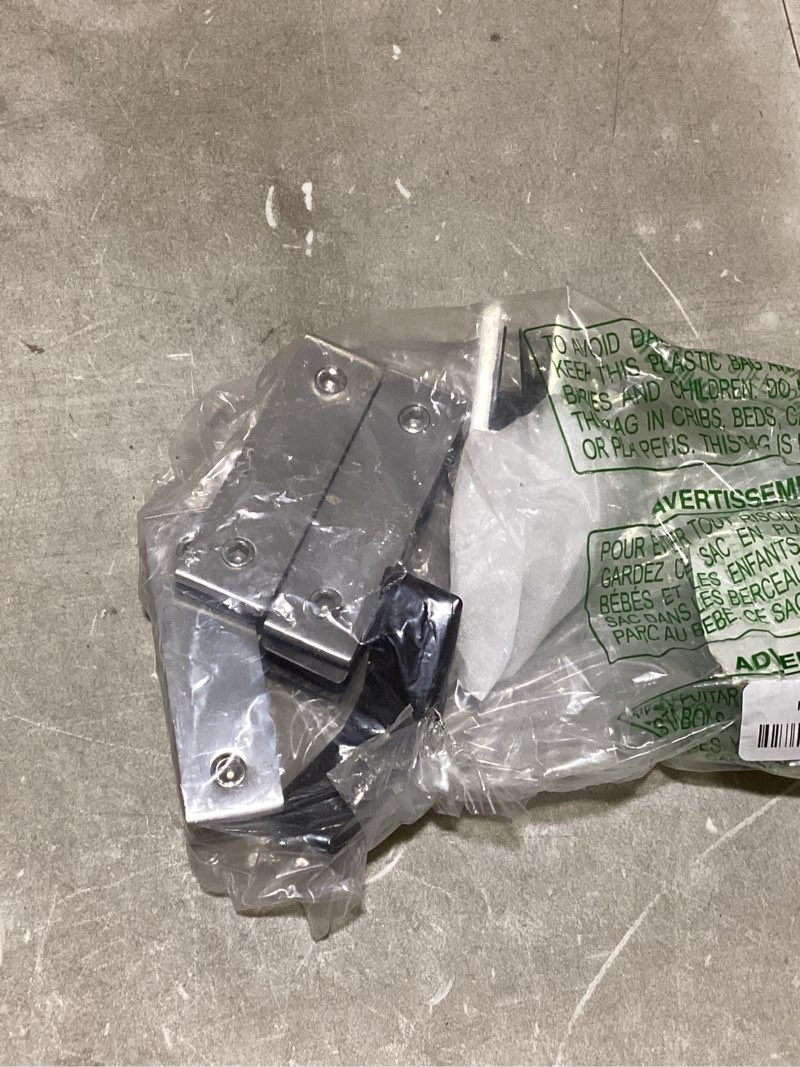 Condition photo showing Good Condition for 4-pack 180 degree glass to glass railing clamp, stainless steel 304 adjustable balustrade bracket, fits 0.39"-0.53" glass thickness, glass shelf support for balcony deck stairs railing 180 degree 4
