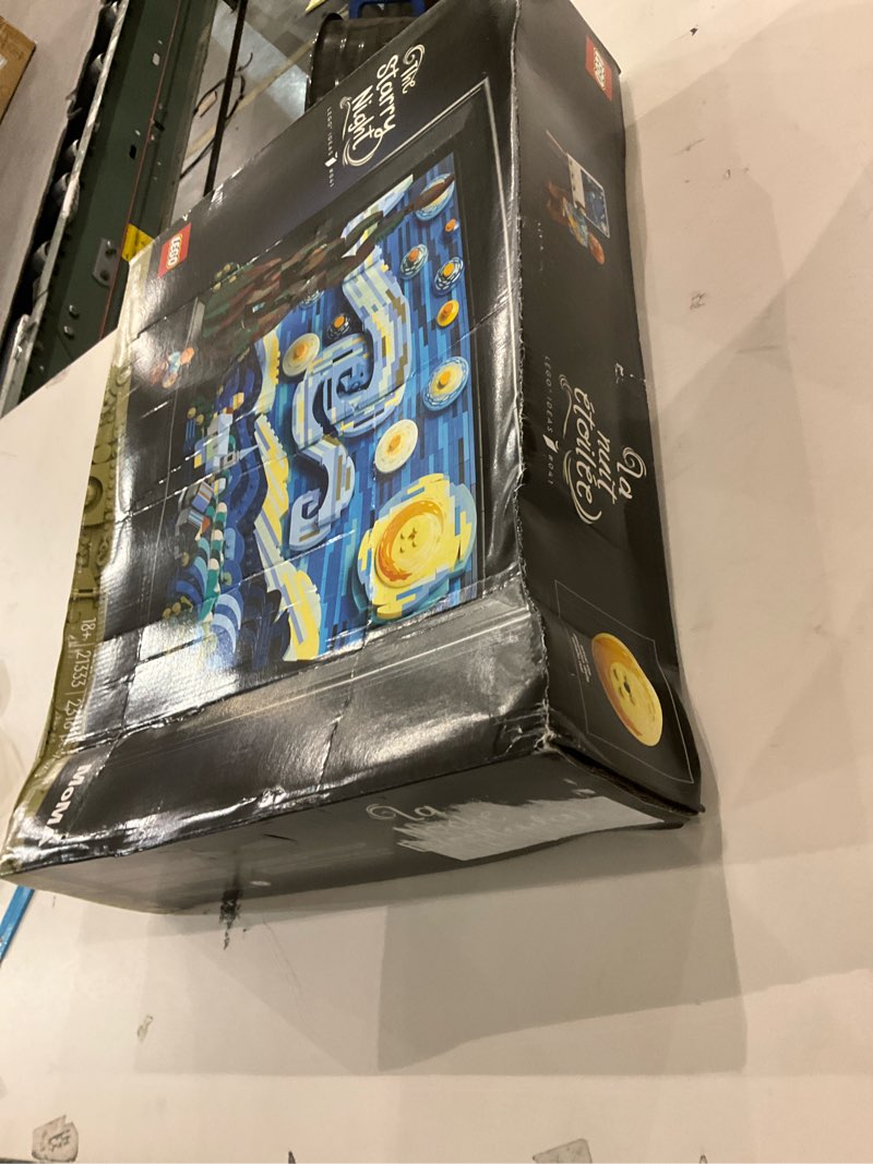 Condition photo showing As Is for LEGO Ideas Vincent Van Gogh The Starry Night - Building Set for Adults, Ages 18+ - Beautifully Detailed Home Wall Art Decor - Gift for Men & Women - 21333 Standard Packaging