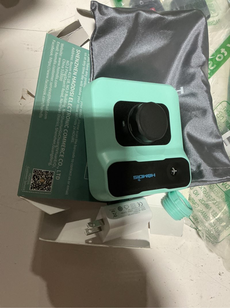 Condition photo showing Good Condition for Travel Humidifier, Portable Small Humidifier for Plants, Bedroom, Office, Hotel or Car, 5000mAh Battery Operated Mini Cool Mist Humidifiers, Quiet 23dB, Auto-off, Night Light & BPA-Free, Green