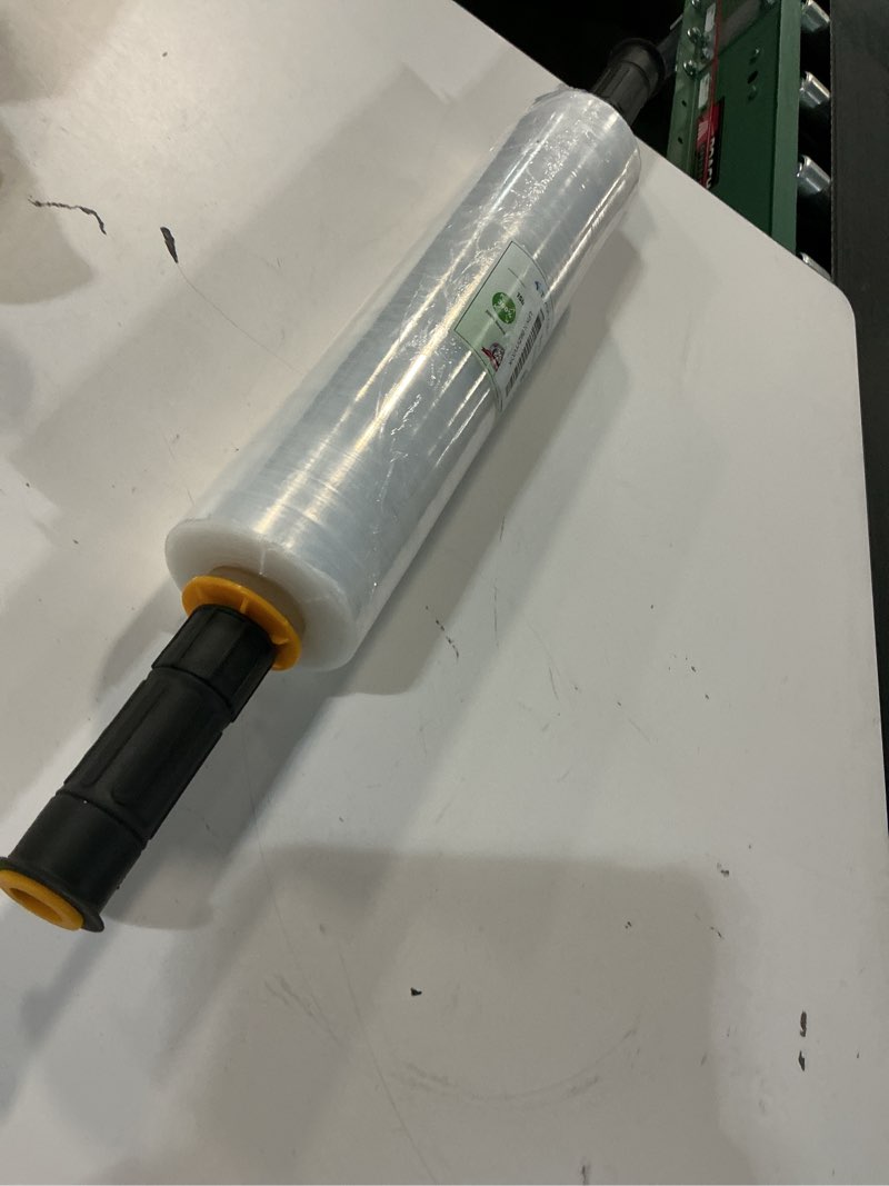 Condition photo showing Good Condition for ticonn stretch wrap stretch film roll, 1000ft industrial strength 15 inch wide clear plastic wrap with handles for pallet wrapping shipping moving 15''-1pk
