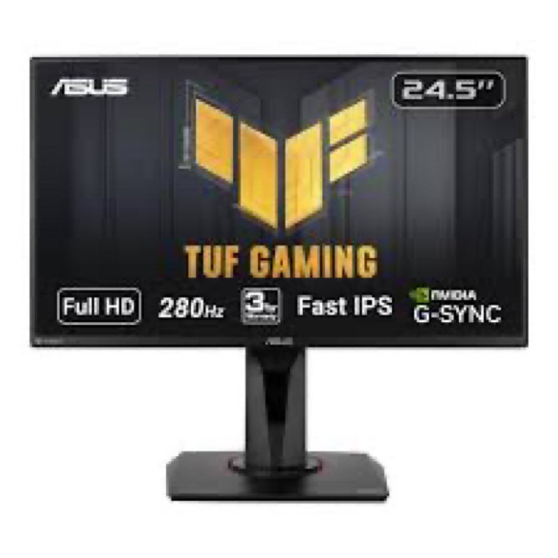 ASUS TUF Gaming VG259QM 24.5” Monitor, 1080P Full HD (1920 x 1080), Fast IPS, 280Hz, G-SYNC Compatib