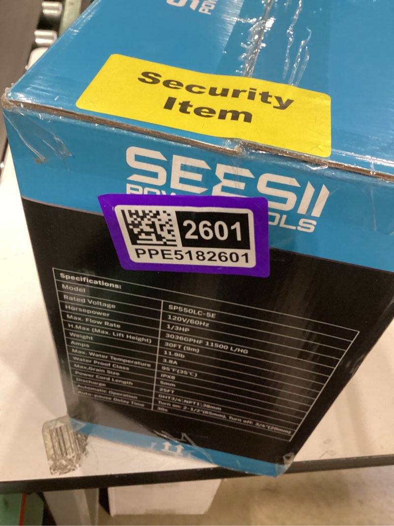 Condition photo showing Good Condition for seesii 1/3hp pool cover pump - automatic on/off, 3035gph submersible water pump with filter net, 25ft power cord, check valve, sump pump for swimming pool, hot tubs, pond, basement, rooftops
