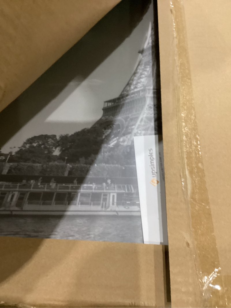 Condition photo showing Good Condition for upsimples 20x28 picture frame black 3 pack, scratch-proof poster frames 20 x 28 for photo gallery - slide-in strips, horizontal or vertical wall mounting black 20x28