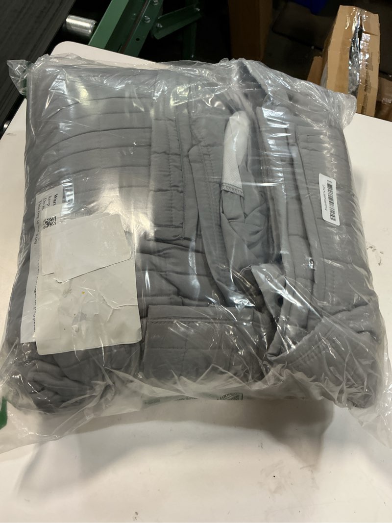Condition photo showing Good Condition for comfort spaces daybed cover - luxe double sided-quilting, all season cozy bedding with bedskirt, matching shams, kienna grey 75"x39" 5 piece,100% microfiber gray daybed (75"x39")