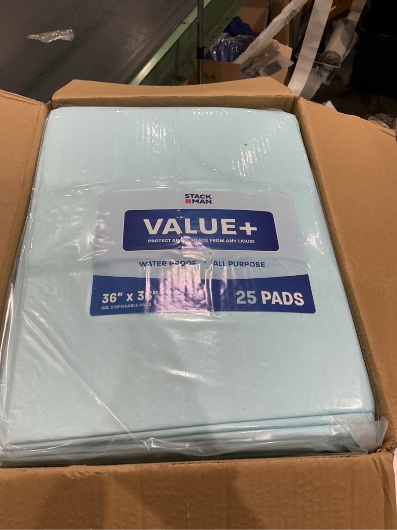 Condition photo showing Good Condition for chucks pads disposable [100-pack] adult incontinence underpads 36"x 36" extra large absorbent fluff protective bed pads, toddler mattress pads - pee pads for kids & adults - dog & puppy training pads