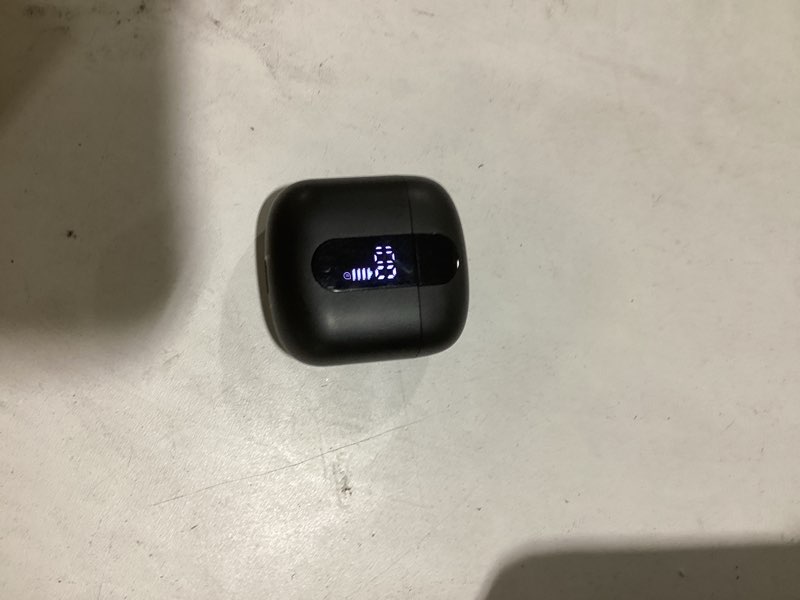 Condition photo showing New/Like New for wireless earbuds, bluetooth 5.4 ear buds, 48h playback bluetooth headphones with led power display, deep bass stereo, ipx7 waterproof, lightweight with mic for iphone android ipad black