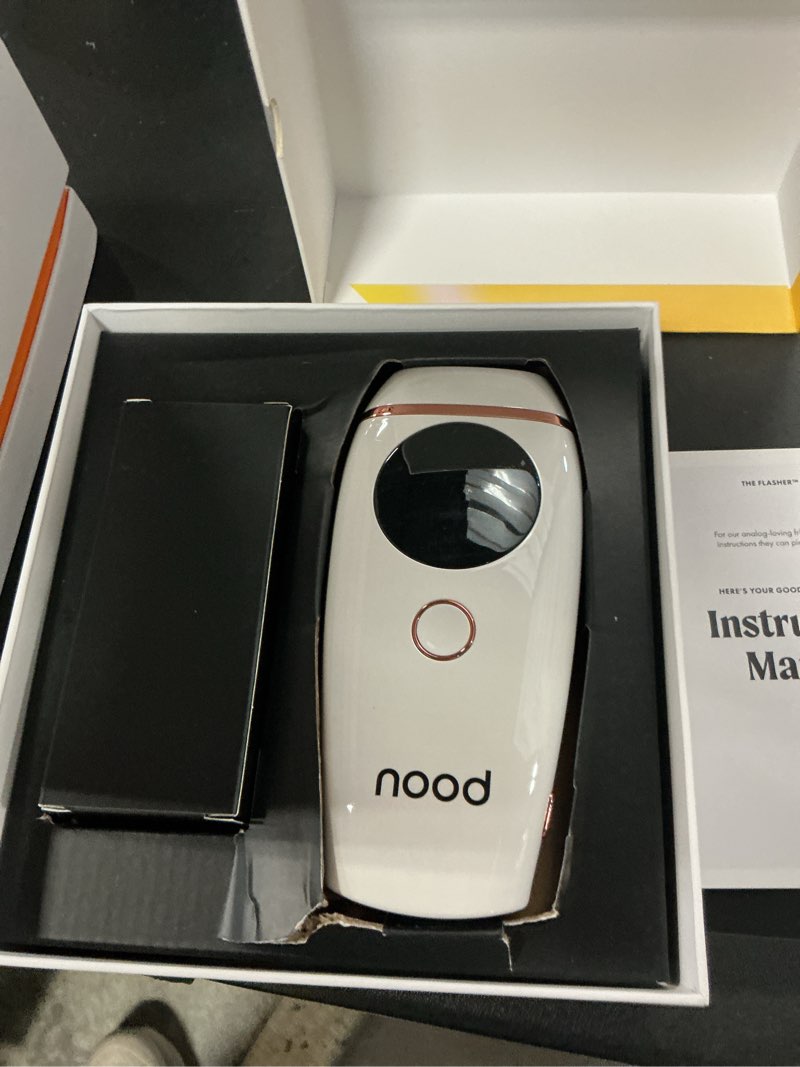 Condition photo showing As Is for nood the flasher 2.0 ipl permanent hair removal