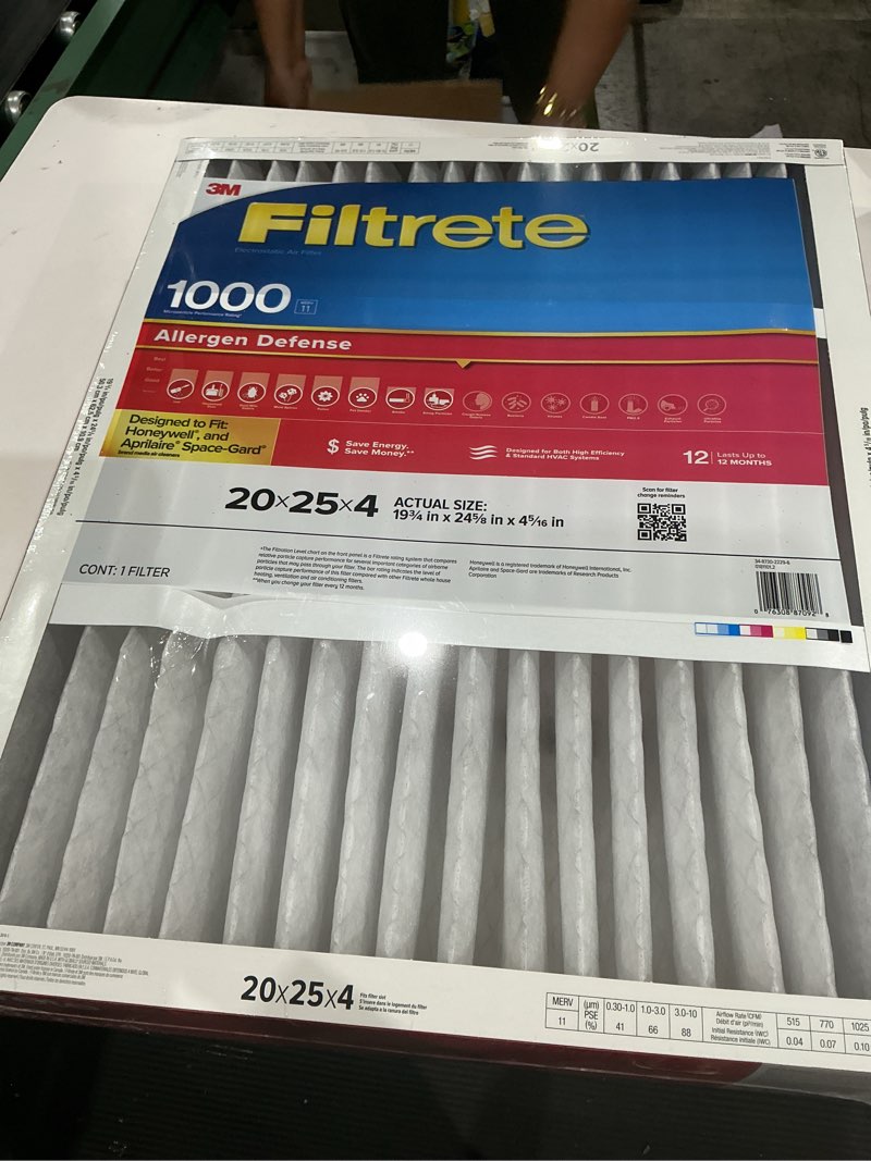 Condition photo showing As Is for 3m company nadp03-4in-4 ultra allergen filter 1