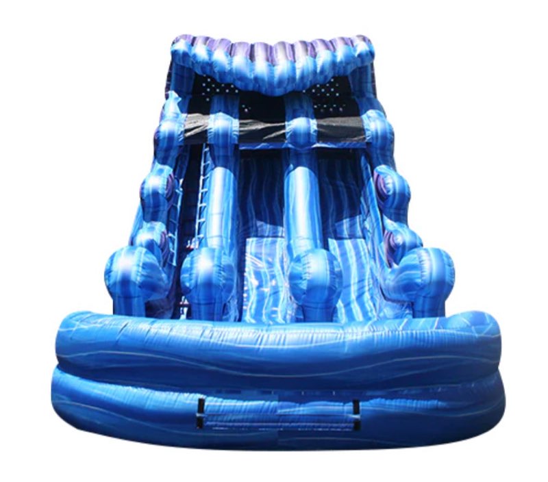 Purple Wave Inflatable Water Slide - 18 FT