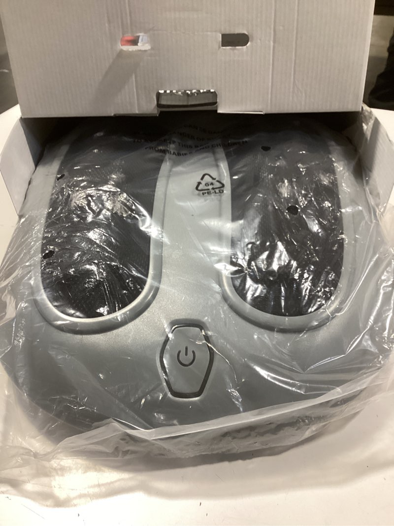 Condition photo showing Good Condition for nekteck foot massager with heat, shiatsu heated electric kneading foot massager machine for plantar fasciitis, built-in infrared heat function and power cord(gray)