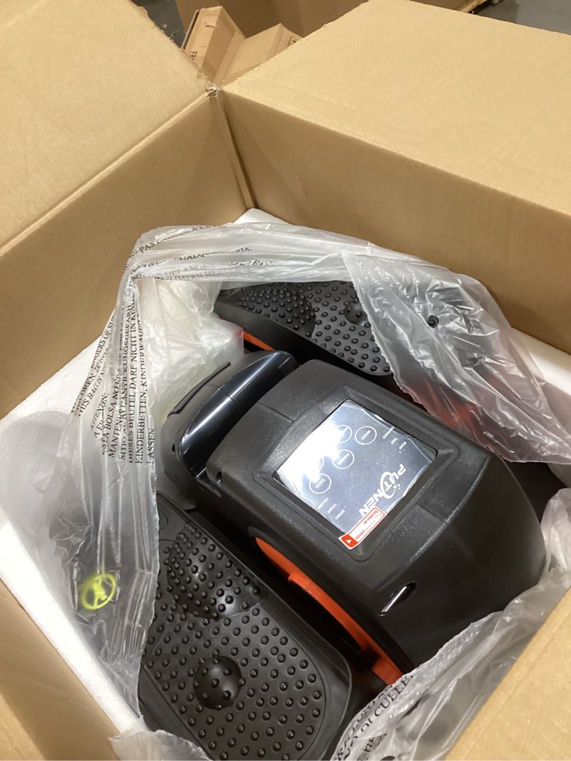 Condition photo showing New/Like New for Under Desk Elliptical Machine, Electric Elliptical Leg Exerciser for Seniors with 12 Adjustable, Portable Quiet Elliptical Exercise Machine, Seated Pedal Exerciser with Remote Control