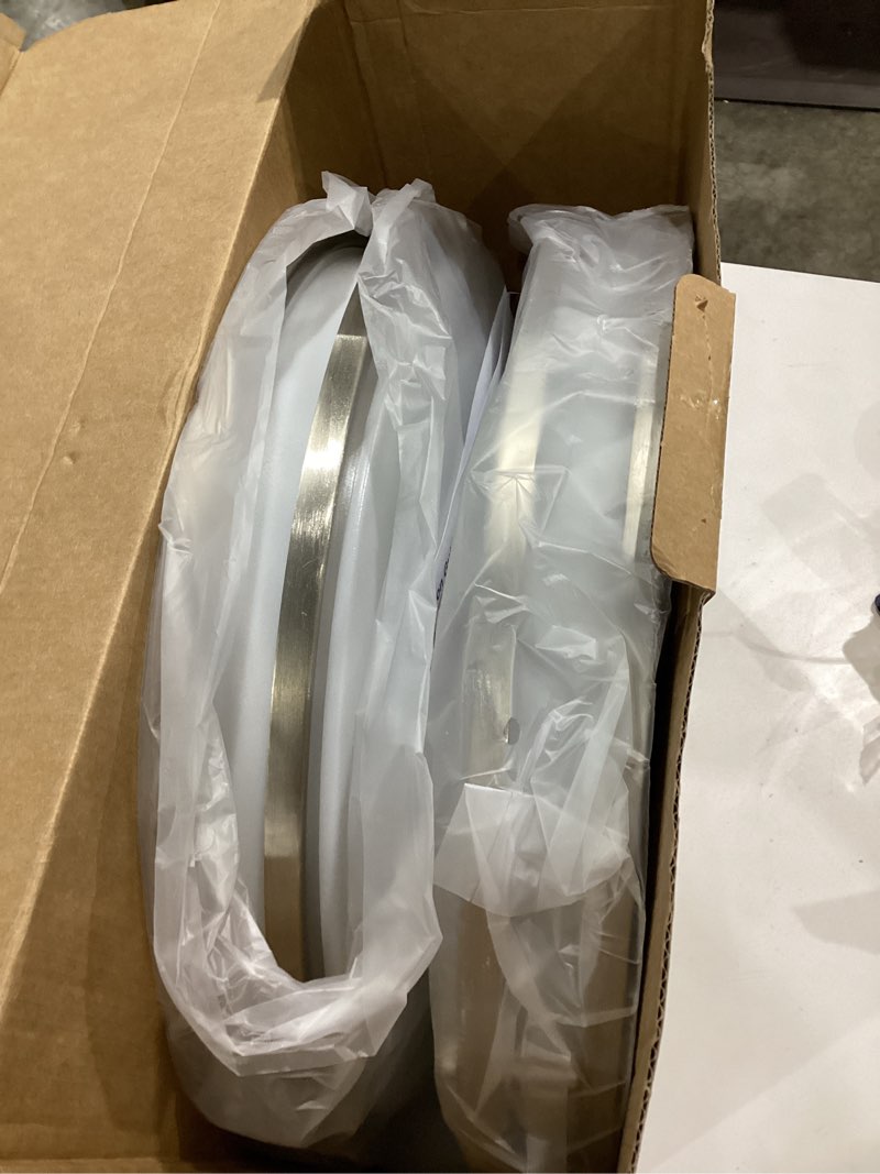Condition photo showing Good Condition for gobright 10 inch dimmable led ceiling light fixture, 1-pack 36w super bright 3600 lumens brushed nickel flush mount light fixture, 2700k-6500k adjustable ceiling lights for bedroom, kitchen, bathroom 5cct-brushed nickel 10 inch-30w-1 pack