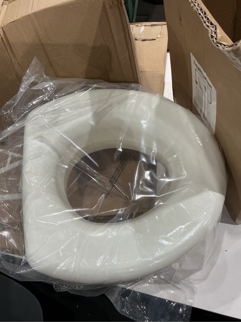 Condition photo showing Good Condition for healthsmart enhanced comfort 5" raised (round) toilet seat risers for seniors 5 slip resistant pads fsa/hsa eligible padded toilet seat elevation 15.7 x 15.2 x 6.1