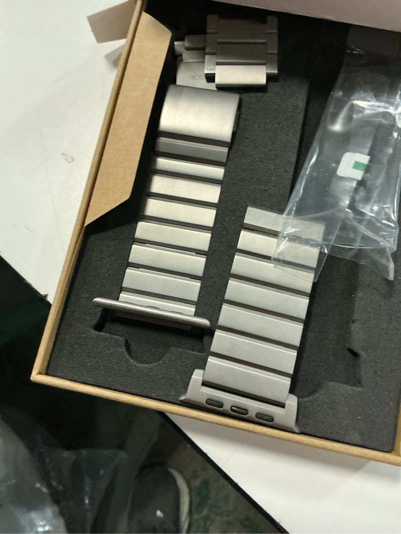 Condition photo showing New/Like New for LULULOOK Titanium Band for Apple Watch Ultra 3/Ultra 2 49mm, Adjustable Magnetic Clasp Titanium Metal Straps, Men’s iWatch Band for Ultra with DLC Scratch Resistant Coating Titanium Titanium/49mm