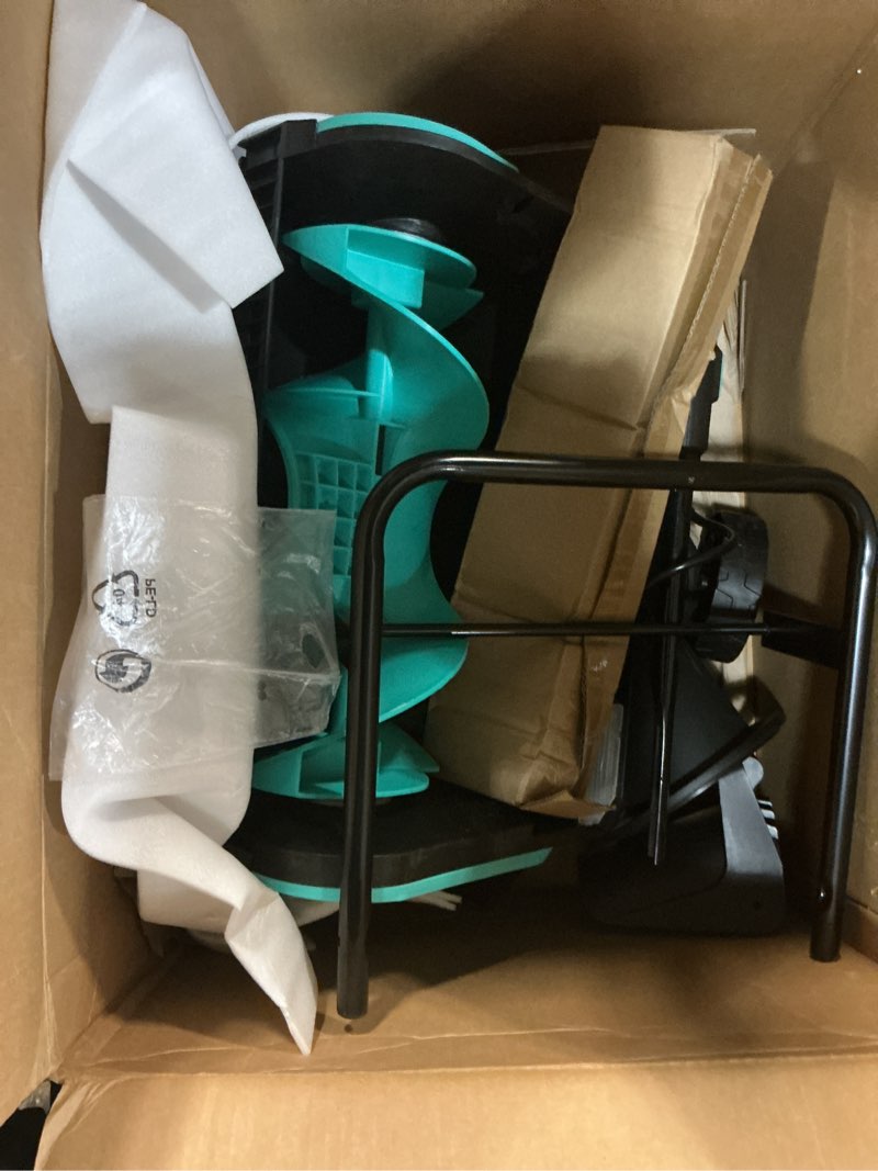 Condition photo showing As Is for Garvee 20" Electric Snow Blower Corded- 15-amp Brushless Motor 25FT Throwing Distance, 180° Rotating Chute Walkways Deck Driveways Snow Thrower, Snow Blaster Dual LED Lights