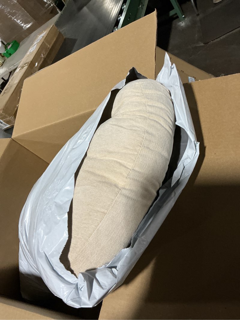 Condition photo showing Good Condition for Jerify 2 Pcs Floor Pillow Cushions 22 x 22 Inch Round Square Large Meditation Floor Pillow for Classroom Adult Meditation Picnic Party Seating Learning Daycare School (Round,Beige) Round Beige 2